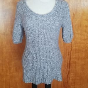 Knit wool tunic sweater
